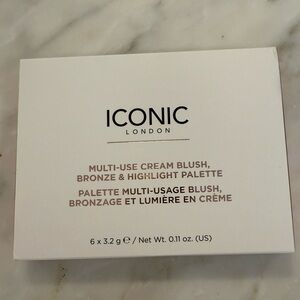 ICONIC LONDON Multi-Use Blush, Bronze, and Highlight Cream Palette
